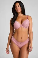 Majtki damskie - Hunkemöller Brazyliany w kształcie litery V London Różowy - miniaturka - grafika 1