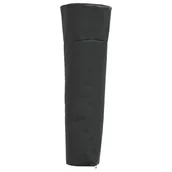 Poduszki ogrodowe - vidaXL Pokrowiec na grzejnik w kształcie piramidy, czarny, 86x47x241cm - miniaturka - grafika 1