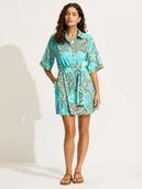 Sukienki - Seafolly Sukienka w kolorze turkusowym - miniaturka - grafika 1