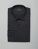 Koszule męskie - koszula simeria 00427 długi rękaw grafit slim fit - miniaturka - grafika 1