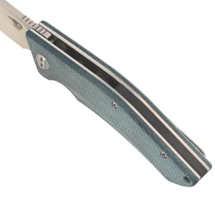 Nóż składany Bestech Cubis Blue Micarta, Stonewashed/Satin D2 (BG42C) - Noże - miniaturka - grafika 4