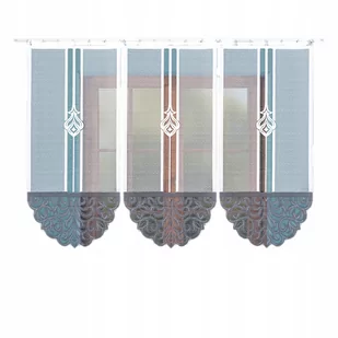 Markizeta Panel biały żakardowy konfekcjonowany ZURIEL 140x75cm ZURIEL/000/0GY/140075/1 ZURIEL/000/0GY/140075/1 - Firany - miniaturka - grafika 1