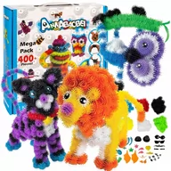 Układanki dla dzieci - RZEPY CZEPY KLOCKI KULKI KOLOROWE KREATYWNE UKŁADANKA PUZZLE ZESTAW 436 EL. - miniaturka - grafika 1