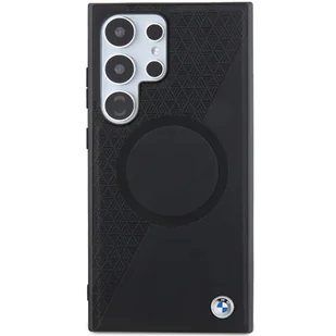 BMW BMHMS24S23RTPK S24 S921 czarny/black hardcase Signature Leather Half Textured & Circle MagSafe - Etui i futerały do telefonów - miniaturka - grafika 9