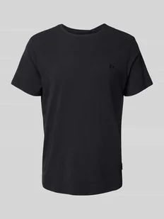 T-shirt z prążkowanym, okrągłym dekoltem model ‘Dinton’ - Koszulki męskie - miniaturka - grafika 1