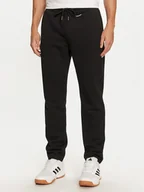 Spodnie sportowe męskie - Calvin Klein Spodnie dresowe K10K113654 Czarny Regular Fit - miniaturka - grafika 1