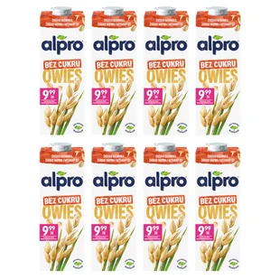 Alpro Napój Owsiany bez cukru zestaw 8 x 1000 ml - żywność - Napoje roślinne - miniaturka - grafika 1