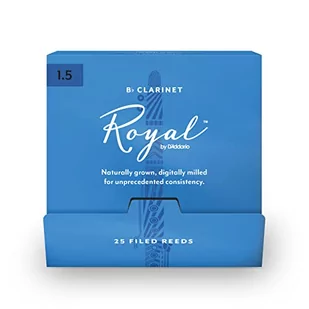 Royal by D'Addario Bb trzciny klarnetowe, 1,5, 25 sztuk pojedynczych trzcinek - Akcesoria do instrumentów dętych - miniaturka - grafika 1