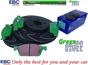 Przednie klocki GreenStuff + NACINANE tarcze hamulcowe 320mm EBC seria BSD Ford Kuga AWD 2013-2019 - Tarcze hamulcowe - miniaturka - grafika 2