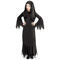 Sukienki i spódniczki dla dziewczynek - Widmann Widmann 07195 07195-kostium dziecięcy Mortisia, sukienka, czarownica, ciemna wróżka, Halloween, karnawał, impreza tematyczna, dziewczynka, czarny, 104 07195 - miniaturka - grafika 1