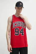 Koszulki męskie - DC t-shirt Shy Town męski kolor czerwony ADYKT03230 - miniaturka - grafika 1