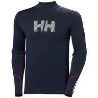 Koszulki sportowe męskie - Męska koszulka Helly Hansen Lifa Merino Midw Logo Rozmiar: M / Kolor: ciemnoniebieski - miniaturka - grafika 1