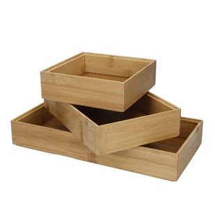 Bambusowe organizery do szuflad zestaw 3 szt. Copco – Kitchen Craft - Pudła i pojemniki do przechowywania - miniaturka - grafika 1