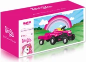 Jeździki dla dzieci - DOLU DOLU traktor dla dzieci z przyczepą jednorożec - miniaturka - grafika 1