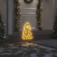 Oświetlenie świąteczne - vidaXL Świąteczne choinki na szpikulcach, 3 szt., 50 LED, 30 cm - miniaturka - grafika 1