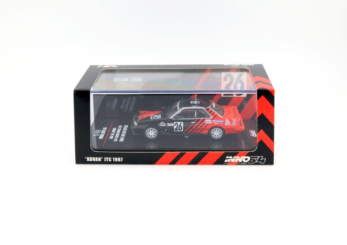 INNO64 Nissan Skyline 2000 RS-X Turbo DR30 ADVAN JTC 1987 INNO 64 1:64