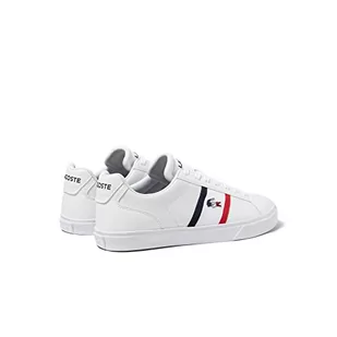 Lacoste 45CMA0055, Vulcanized Trampki męskie, WHT/NVY/RE, 46 EU, Wht Nvy Re, 46 EU - Trampki męskie - miniaturka - grafika 1
