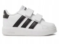 Buty dla dziewczynek - BUTY dziecięce ADIDAS GRAND COURT GW6527 białe sportowe dla dziecka 24 - miniaturka - grafika 1