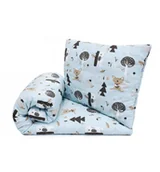 Kołdry i poduszki dla dzieci - Pulp, Bawełniana pościel z wypełnieniem do gondoli i wózeczka, Lazurowy Las - miniaturka - grafika 1