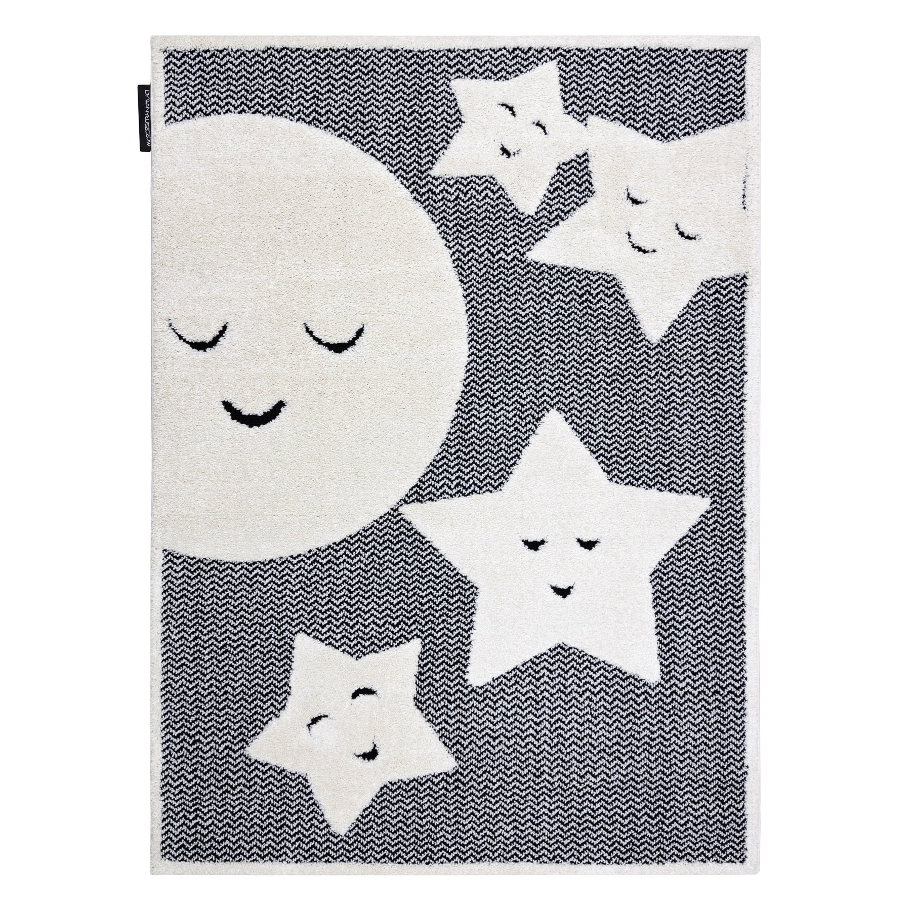 Dywan dziecięcy JOY Moon księżyc, dla dzieci - Strukturalny, dwa poziomy runa / krem szary 160x220 cm