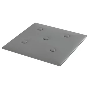 vidaXL Panele ścienne, 12 szt., szare, 30x30 cm, sztuczna skóra 343977 - Panele ścienne i boazeria - miniaturka - grafika 4