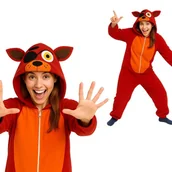 Stroje karnawałowe - Piżama Onesie Kigurumi Kostium Przebranie Foxy XXL: 185 - 195cm - miniaturka - grafika 1