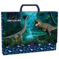 Teczki i skoroszyty - Derform, Teczka z rączką A4 9cm Dinozaur - miniaturka - grafika 1
