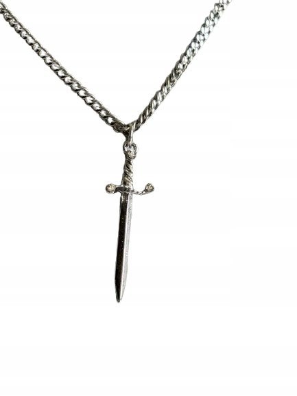 Naszyjnik Wisiorek Miecz Średniowieczny Sword Gra Gamingowy Prezent Y2K