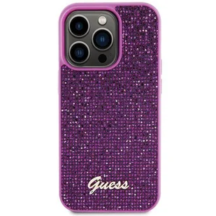 Etui Guess Disco Metal Script na iPhone 15 Pro - różowe - Etui i futerały do telefonów - miniaturka - grafika 2