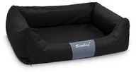 Legowiska dla psów - Bimbay Legowisko Kanapa Impregnat lux III Czarny 100x80 VAT006321 - miniaturka - grafika 1