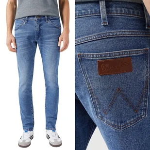 Wrangler BRYSON SKINNY Guardian SPODNIE JEANSOWE RURKI BLUE DżINS W29 L32 - Spodnie męskie - miniaturka - grafika 1