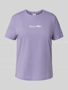 T-shirt o kroju regular fit z czystej bawełny - Koszulki i topy damskie - miniaturka - grafika 1