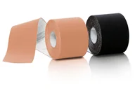 Ortezy, stabilizatory i opaski elastyczne - sensiplast® Taśmy kinezjologiczne, 2 sztuki (Beżowy/czarny) - miniaturka - grafika 1