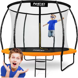 Neo-sport Trampolina ogrodowa profilowana 10ft/312cmz siatką wewnętrzną NS-10C201 - Trampoliny - miniaturka - grafika 1