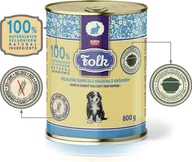 Mokra karma dla psów - Folk Karma mokra dla psa FOLK Junior Delikatne danie dla malucha z królikiem 6 x 800 g - miniaturka - grafika 1