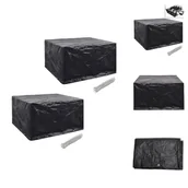 Pokrowce na meble ogrodowe - vidaXL Pokrowce na meble ogrodowe 2 szt. 6-osobowe z polirattanu 8 oczek - Pokrowce ochronne na meble ogrodowe - miniaturka - grafika 1