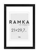 Ramki na zdjęcia - Ramka na zdjęcia A4 21x29,7 cm Czarna - miniaturka - grafika 1