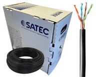 Akcesoria do monitoringu - Skrętka przewód kabel zewnętrzny SATEC Raydex PE UTP kat.5E (skrętka 4x2xAWG24) 200m Czarny - miniaturka - grafika 1