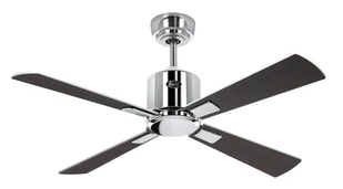 Energooszczędny wentylator sufitowy z pilotem Eco Neo III WiFi 103 cm chrom błyszczący Wenge / srebrnoszare łopatki - Wentylatory sufitowe - miniaturka - grafika 1