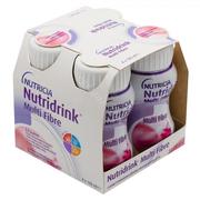 Żywienie medyczne - Zestaw 4x Nutridrink Multi Fibre truskawka, 4x125ml - >>> DARMOWA od 99zł <<< w 24h ! - miniaturka - grafika 1