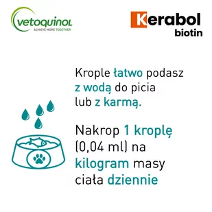 Vetoquinol BIOWET Kerabol 50ml - Suplementy i witaminy dla psów - miniaturka - grafika 1