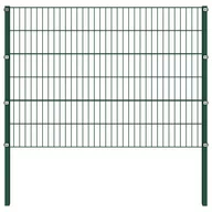 Ogrodzenia - GSTORE Panel ogrodzeniowy ze słupkami żelazny 1,7 x 1,2 m zielony GS-144934 - miniaturka - grafika 1