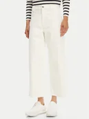 Spodnie damskie - Vero Moda Kuloty Wild Kayla 10307837 Biały Wide Leg - miniaturka - grafika 1