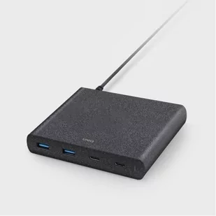 Xtorm Stacja ładująca Uniq Surge 90W 2x USB-C PD + 2x USB QC 3.0, czarna 8886463668108 - Ładowarki do telefonów - miniaturka - grafika 1