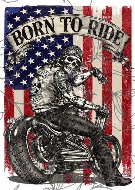 PODKŁADKA POD MYSZ Nadruk 22x18 cm Harley-Davidson Born To Rider Prezent