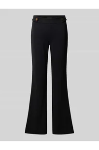 Spodnie rozszerzane o kroju slim fit z mieszanki wiskozy model MAELICE - Guess - Spodnie sportowe damskie - miniaturka - grafika 1