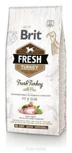 Brit Brit Fresh Fit&Slim Overweight&Senior Turkey with Pea 12 kg - Sucha karma dla psów - miniaturka - grafika 1