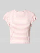 Koszulki i topy damskie - T-shirt o kroju regular fit z mieszanki wiskozy model ‘BELIA’ - miniaturka - grafika 1