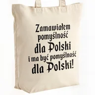 Torby i wózki na zakupy - Torba bawełniana premium na zakupy 1670 Zamawiałem Pomyślność Dla Polski - miniaturka - grafika 1