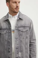 Kurtki męskie - Pepe Jeans kurtka jeansowa RELAXED JACKET męska kolor szary przejściowa PM402972UI3 - miniaturka - grafika 1